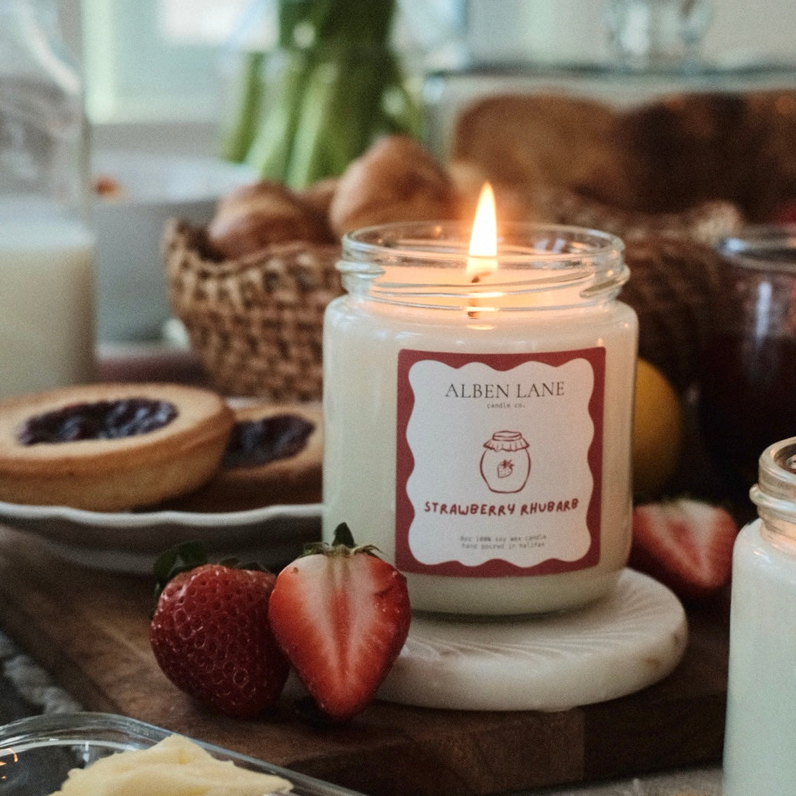 strawberry rhubarb jam
